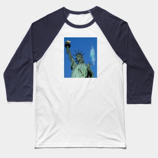 Holy Smoke! Statue of Liberty Baseball T-Shirt